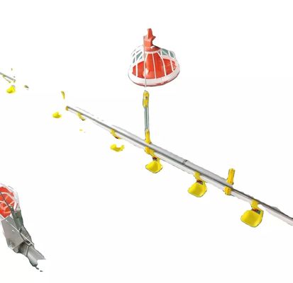 HX पोल्ट्री फार्मिंग मशीन 0.75KW D45 ब्रायलर पैन फीडिंग सिस्टम