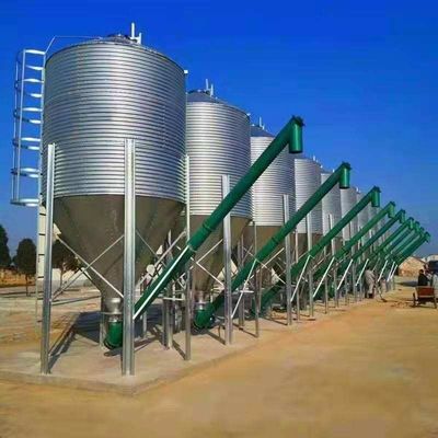 HX स्टील एग्रीकल्चरल फीड बिन्स पोल्ट्री ग्रेन स्टोरेज बिन्स